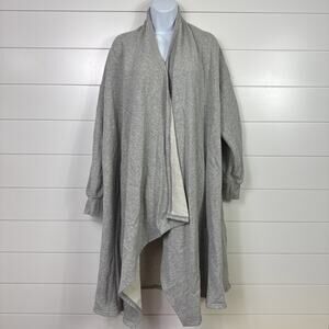 FP Beach Free People Oversized Open Front Cardigan Sweatshirt Gray sz XS/S